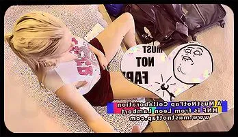 Seductive Blonde Teases with a Sizzling Handjob