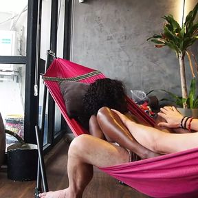 Ebony MILF Fucking in a Hammock for the First Time Was Epic