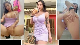 Chica colombiana de 23 años se masturba en el centro comercial de colombia