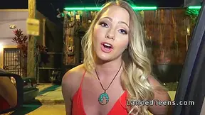 Stranded Teen 18+ Beauty Sucks Huge Cock