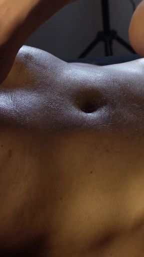 Deep Oily Massage with Alex: Belly Button Play & Cum on His Stomach