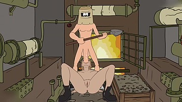 FuckerMan series - Fucking on a train and enjoying it
