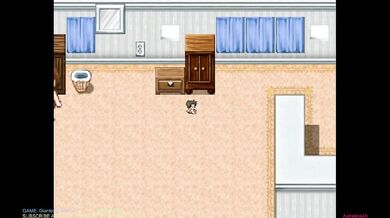 Giantess crushes mansion in RPG Maker 3D