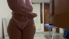 Camera captures BBW fat nurse exposed