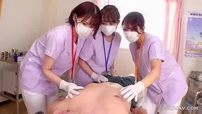Japan Nurse Seduces Patient & His Partner For Steamy Group Sex