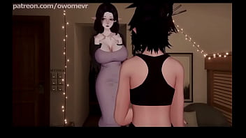 3D HQ Cowgirl riding Big tits Firm tits Breast Expansion POV Sex wSound added