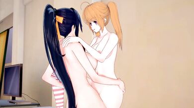 Futa Akeno x Irina[DxD] — 3D HENTAI