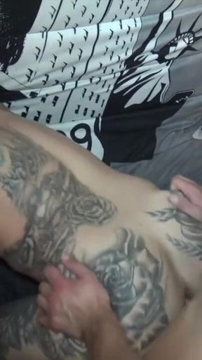 Bastian fucked raw by Hurricane, sexy blond straight boy curious