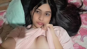 My stepfather masturbates with me