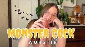Monster cock worship