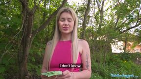 Blonde French Jogger Fucks My Big Dick