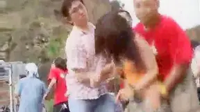Cute Asian Teenies F*cked Hard Outdoors at Wild Beach Party狂欢