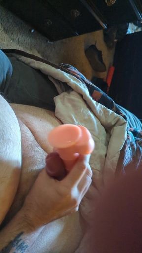 Frotting with dildo