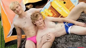 Kinky campers Gabriel Clay and Timmy Williams enjoy hardcore anal