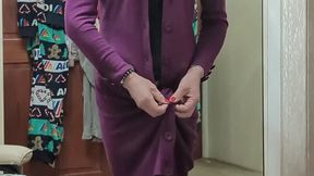 Purple Cardi Dress Strip