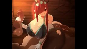 Horny Erza Easter Rides BBC Dick in Steamy Hentai Animation Scene