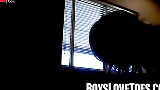 Twink's Feet Worship - Sensual Blowjob & Barefoot Fuck With Hot Twins