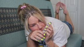 Dildo Blowjob in the Pose