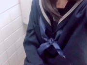 トイレでオナニーしました///エッチな女の子になってごめんなさい♡♡