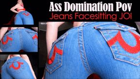 Ass Domination Pov: Jeans Facesitting JOI - wmv