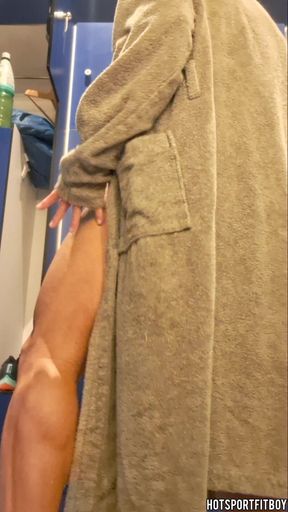 Horny Big Dick Jerk Off in Luxury Sauna & Balnearios - Risky Cumshot Amateur