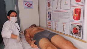 Naughty Encounter with a Nurse Leads to Unexpected Erection and Pleasure