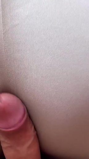 Jaw-dropping moment from "Hot Girl In Tight Leggings Lets Her Best Friend Rub Her Ass And Cum On Her Ass"