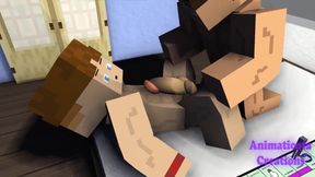 Minecraft Bros Late Night Cum Gushing Gay Orgy Destruction