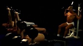 Weight-lifting before an ass-pounding workout