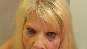 POV - Sexy Housewife has Multiple Orgasms while Sucking Cock and Swallowing Cum