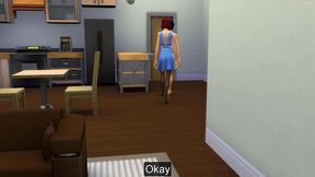 spies on his step sister while she and masturbates in front of the computer then climbs on top of her and fucks her