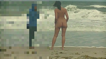 Nude Beach Public Butt Plug Surprise! Part 1