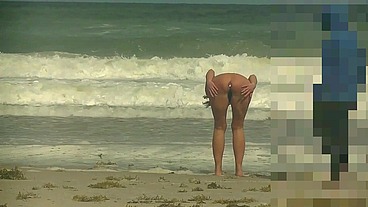 Nude Beach Public Butt Plug Surprise! Part 1