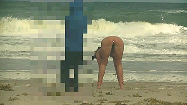 Nude Beach Public Butt Plug Surprise! Part 1