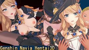 Genshin Impact Navia3d Hentai Animation.(fingering,handjob,blowjob,sex)