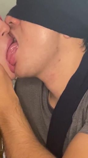 Captivating moment from &quot;In KISSING classes with my hot 😈 stepsister&quot;