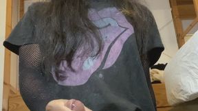 Femboy Goth Cumshot