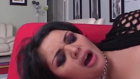 2 Cocks to Pussy Scene-1_brunette with a Big Ass Enjoys a Black Cock in Her Pussy