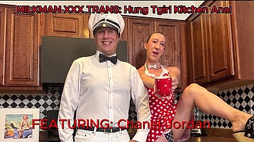 MILKMAN XXX TRANS: Hung Tgirl Kitchen Anal