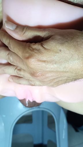 with my doll in the bathroom and in the room, I'm happy   Clip 1