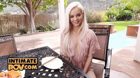 ”itsPOV - Elsa Jean in POV cowgirl fuck on first date”