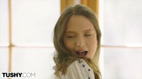Hipster 18-Year-Old Izzy Lush Gapes for a Married Man