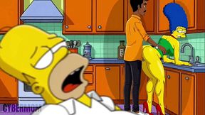 Married Housewife Fucked Anal In The Kitchen  Cartoon Cuckold
