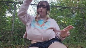 Smoking and Teaseing My Neighbors