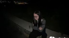 Park-fucked nerd girl gets ravaged