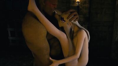 Elf cutie gets drenched in jizz by a monster cock in a 3D hentai