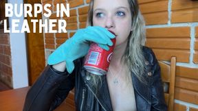 burps in leather