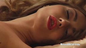 Bound Lesbian Slave Gets Whipped As Madame Climaxes