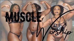 Muscle Worship: Sexy Ebony muscles meant to be worshipped