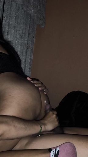 Impregnating the new church member, her husband does not satisfy her   Clip 3